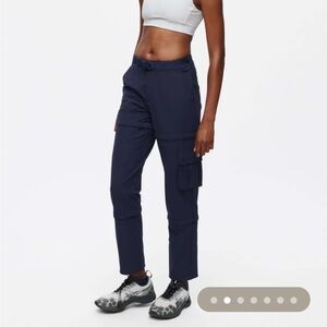 Outdoor Voices RecTrek Zip-Off Pant Dark Blue Ankle Cargo Pants